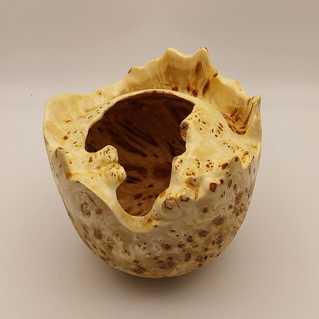 PERIBALLO — vasi in legno tornito a mano